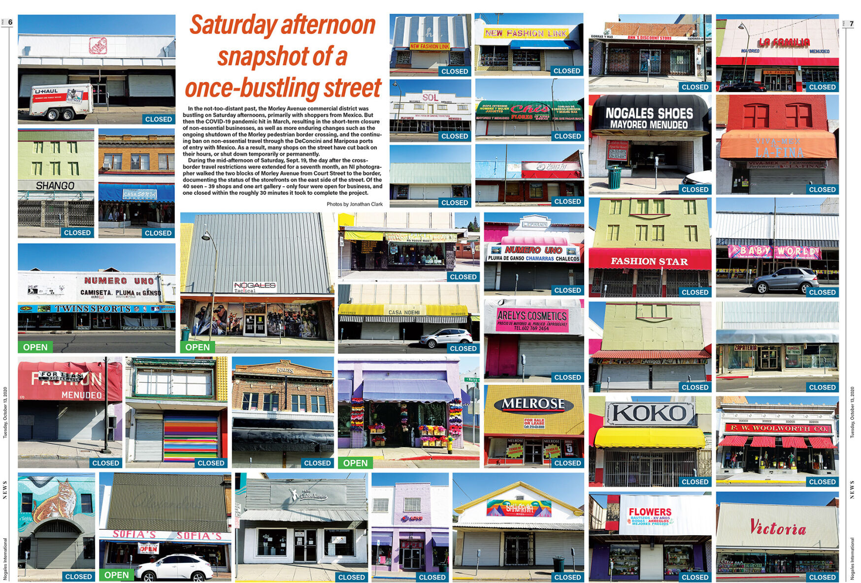 Once bustling street